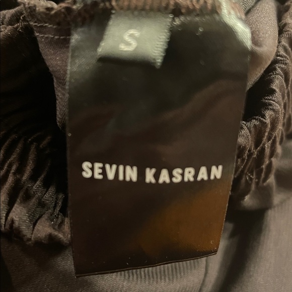 Sevin Kasran Architectural Zip Hem Cropped Utility Pants Brown Pull-On US 4-6 S - Picture 9 of 10